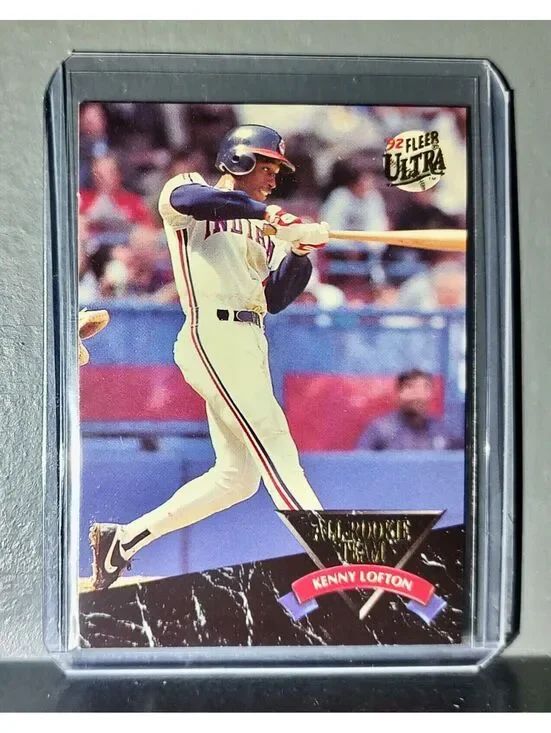 1992 Kenny Lofton Fleer Ultra Baseball Card #7 All-Rookie Team