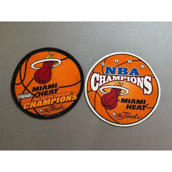 Vintage Miami Heat Finals Playoffs Felt Round 14