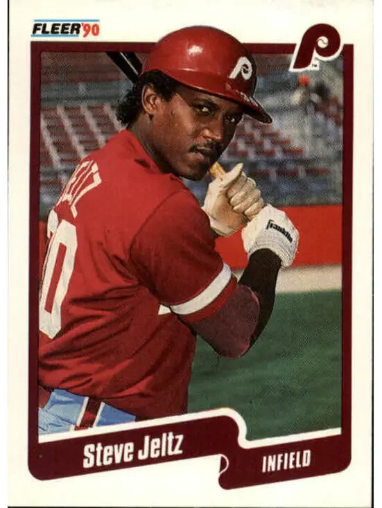 1990 Steve Jeltz Fleer Baseball Card #562