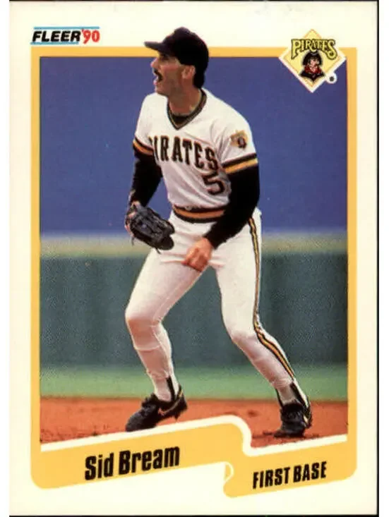 1990 Sid Bream Fleer Baseball Card #463