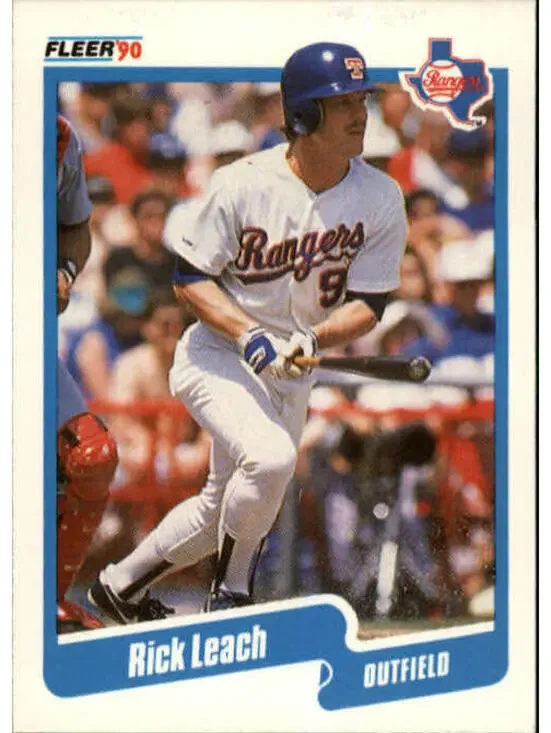 1990 Rick Leach Fleer Baseball Card #305