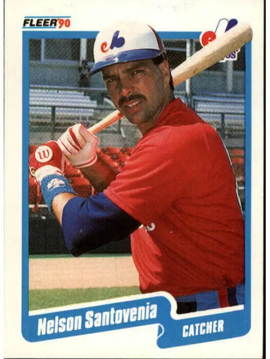 1990 Nelson Santovenia Fleer Baseball Card #360