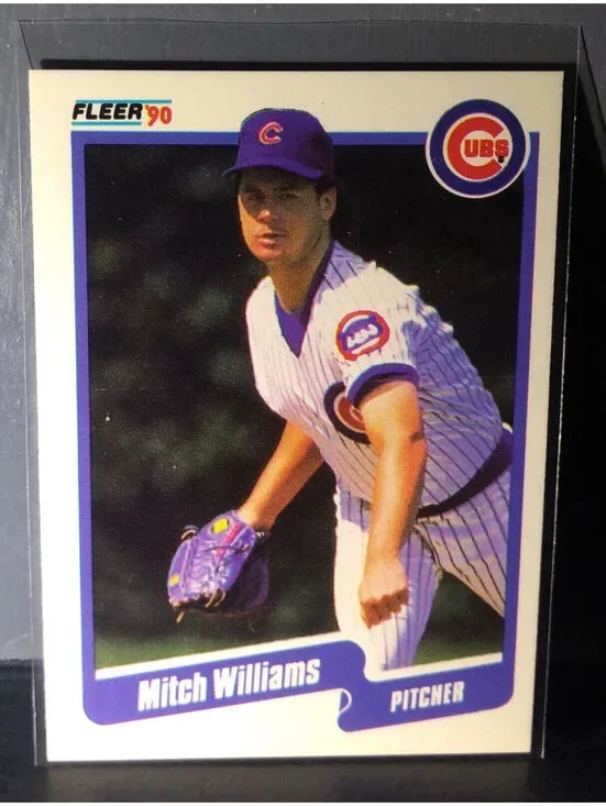 1990 Mitch Williams Fleer Baseball Card #48