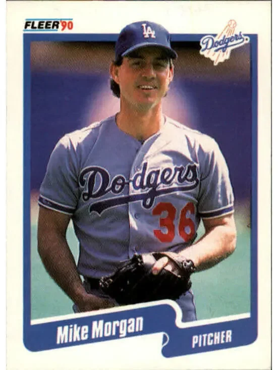 1990 Mike Morgan Fleer Baseball Card #403