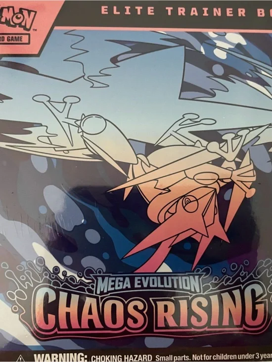 Pokémon TCG Elite Trainer Box Chaos Rising - Blue & Pink Artwork