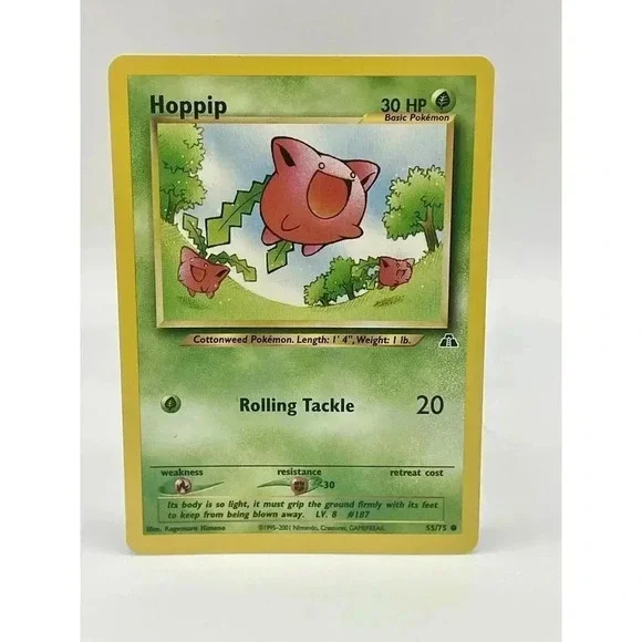 Hoppip‎ 55/75 Neo Discovery Non Holo Vintage 2001 Unlimited Common Pokemon