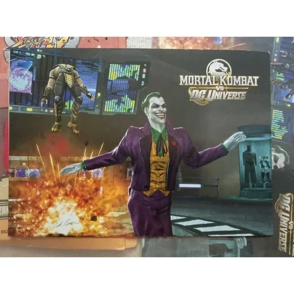 Mortal Kombat VS DC Universe Joker Art Card Limited Edition Midway 2008 Promo