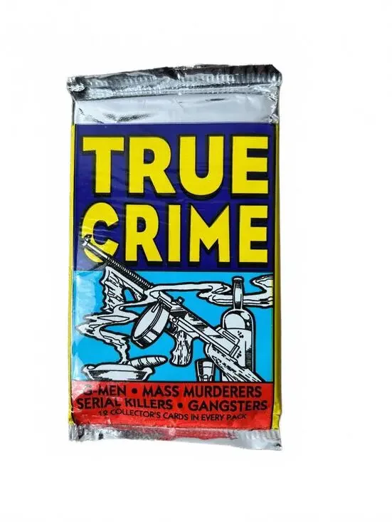 True Crime Vintage Trading Cards Pack with Jeffrey Dahmer Card