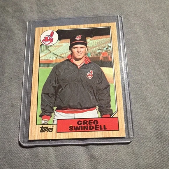 Topps 1987 Greg Swindell #319 Cleveland Indians Baseball Card MLB