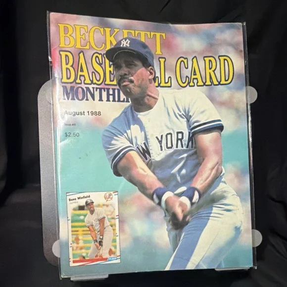 Beckett Baseball Card Monthly August 1988 Issue 41 Baseball Cards Magazine