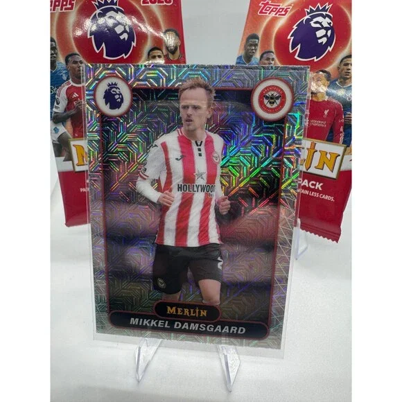 2026 Topps Merlin Premier League #32 Mikkel Damsgaard, Brentford mojo