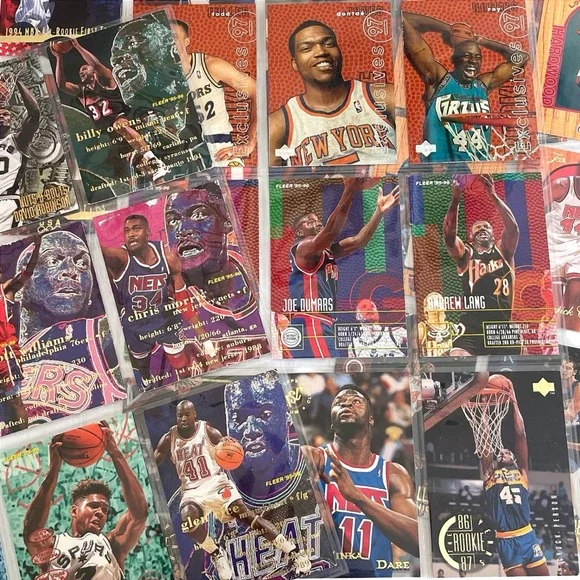 Vintage 90s Upper Deck Fleer Stadium Club NBA‎ Basketball Card Lot 50+ Inserts