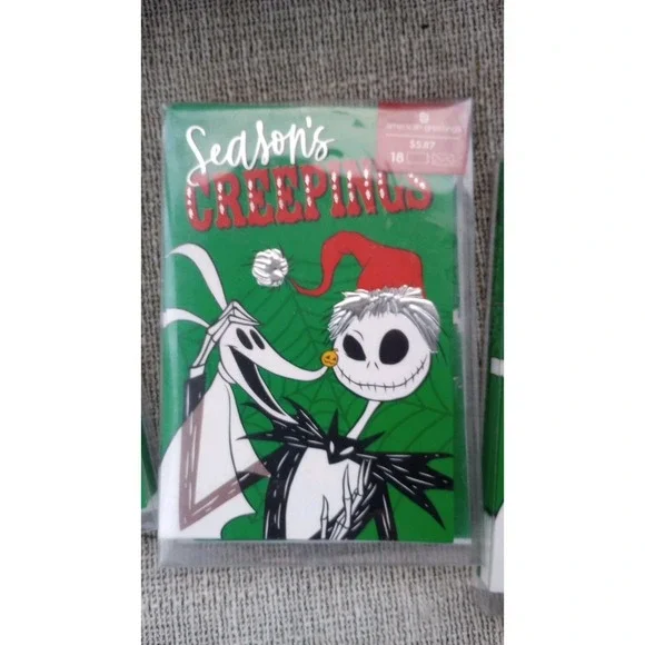 Jack Skellington Vtg NOS Nightmare Before Christmas Cards 4 packs of 18 NEW‎