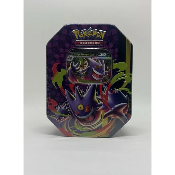 Pokemon TCG Mega Moonlit Tin - Mega Gengar ex BRAND NEW FACTORY SEALED