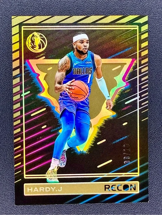 2023-24 PANINI JADEN HARDY RECON BASKETBALL GOLD HOLO 8/10 DALLAS MAVERICKS #32