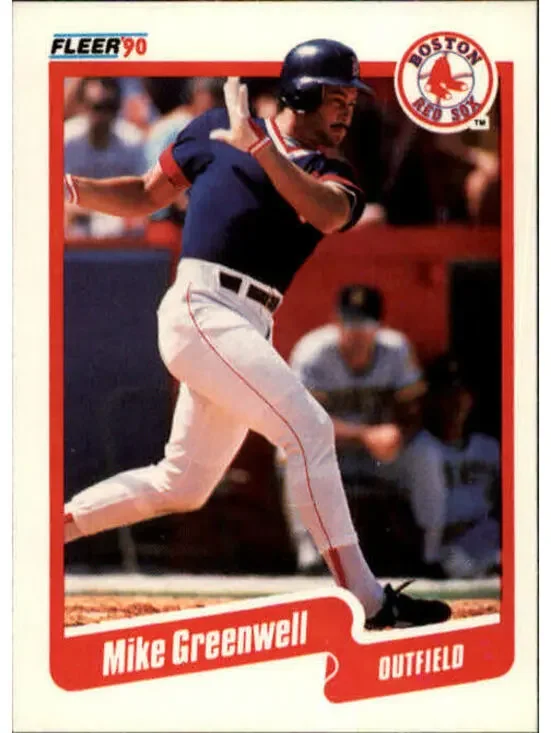 1990 Mike Greenwell Fleer Baseball Card #277