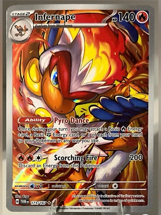 Pokémon TCG: Twilight Masquerade - INFERNAPE 173/167 NM