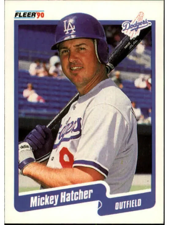 1990 Mickey Hatcher Fleer Baseball Card #398