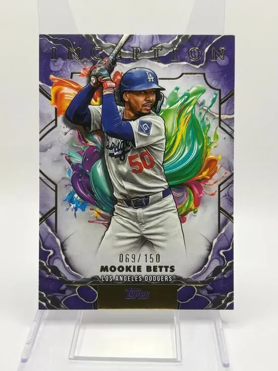 2025 Topps Inception Mookie Betts Purple Parallel 69/150 SP Los Angeles Dodgers