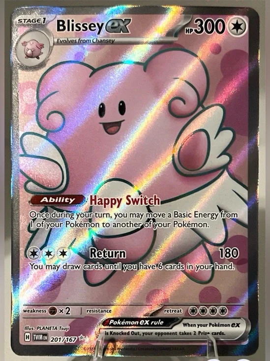 Pokémon TCG: Twilight Masquerade - BLISSEY EX 201/167 NM