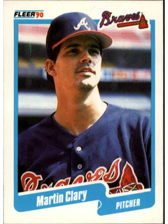 1990 Marty Clary Fleer Baseball Card #578