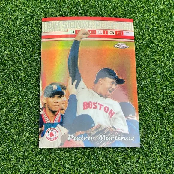 2000 Topps Chrome Divisional Playoff Highlight Pedro Martinez #225 Refractor