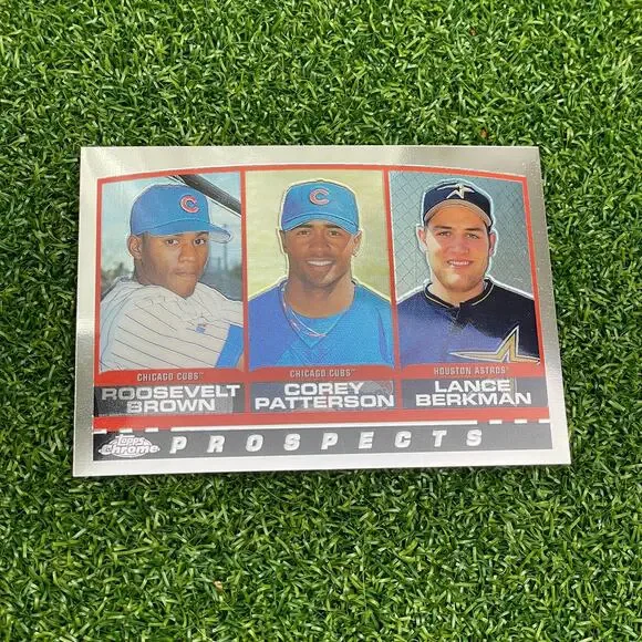 2000 Topps Chrome Prospects Roosevelt Brown Corey Patterson Lance Berkman #207