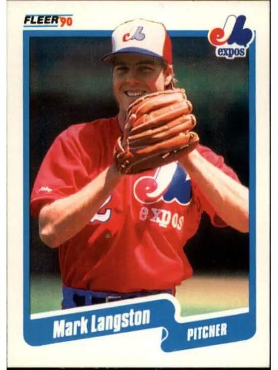 1990 Mark Langston Fleer Baseball Card #352