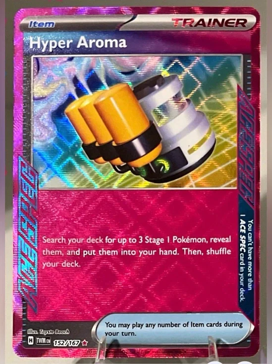 Pokémon TCG: Twilight Masquerade - HYPER AROMA ACE SPEC 152/167 NM