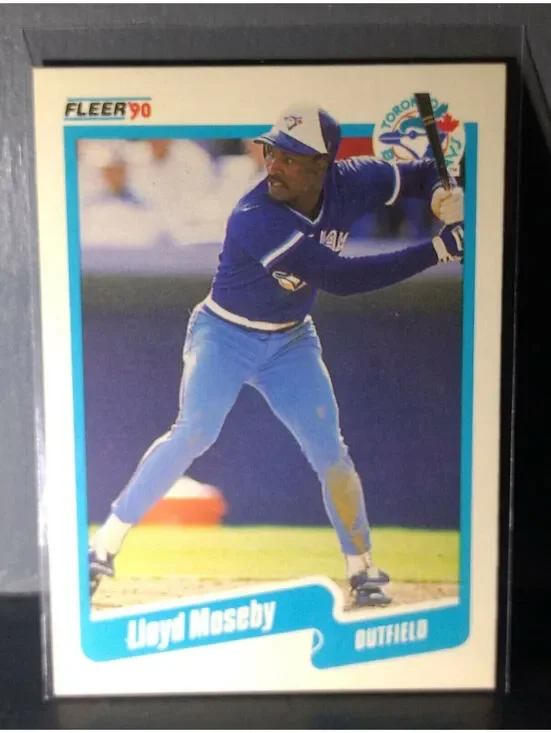 1990 Lloyd Moseby Fleer Baseball Card #90