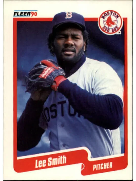 1990 Lee Smith Fleer Baseball Card #287