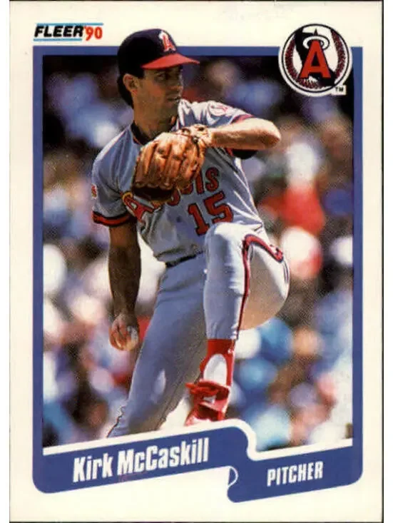 1990 Kirk McCaskill Fleer Baseball Card #138