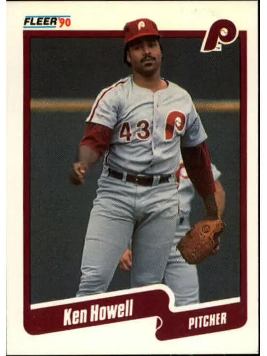 1990 Ken Howell Fleer Baseball Card #561