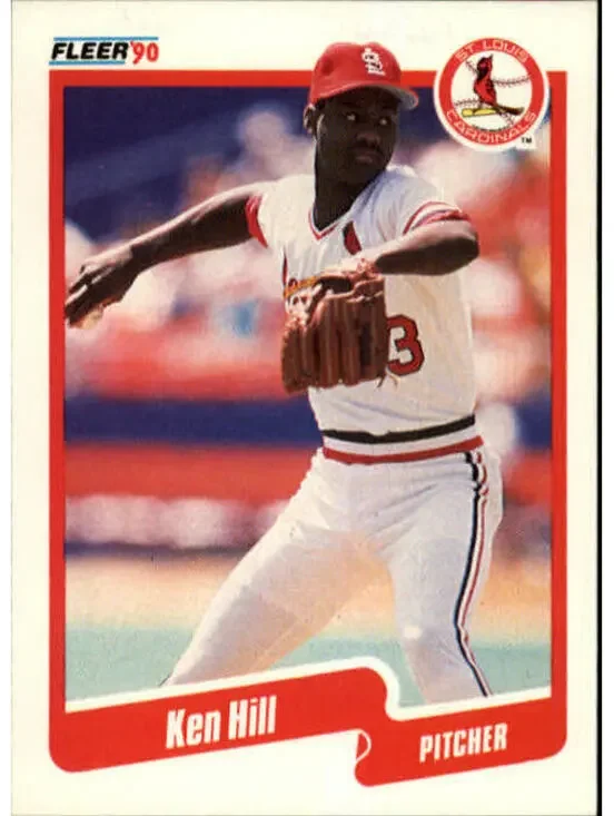 1990 Ken Hill Fleer Baseball Card #251