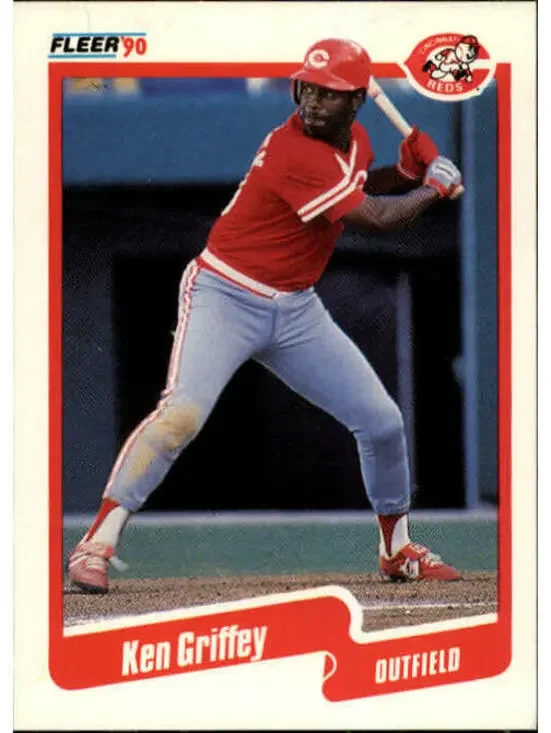 1990 Ken Griffey Fleer Baseball Card #420