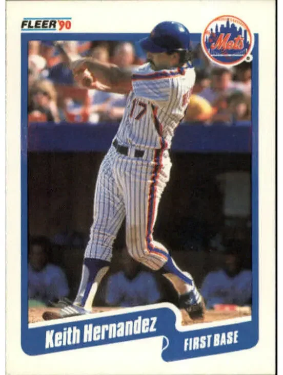 1990 Keith Hernandez Fleer Baseball Card #205