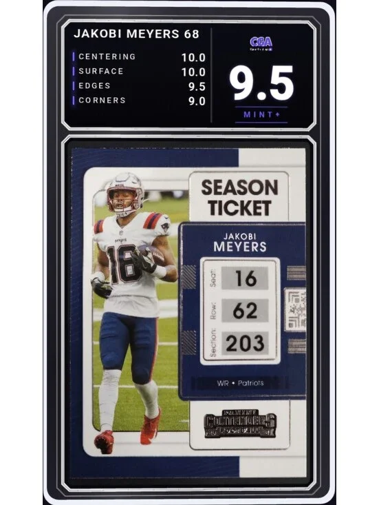 2021 Panini Contenders #68 Jakobi Meyers Patriots NFL - CGA 9.5 Digital Grade
