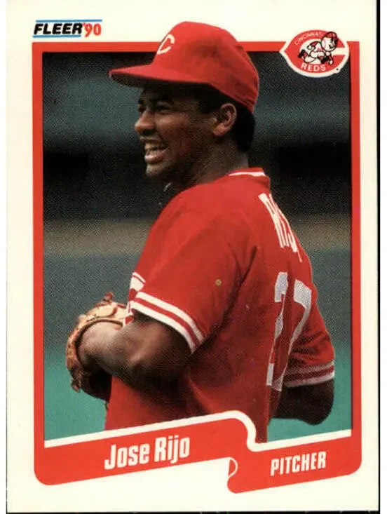 1990 Jose Rijo Fleer Baseball Card #430