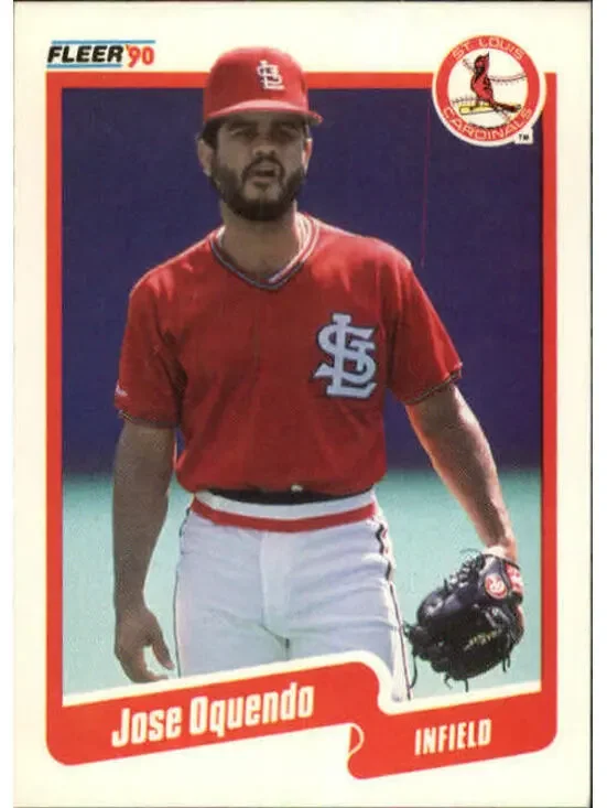 1990 Jose Oquendo Fleer Baseball Card #255