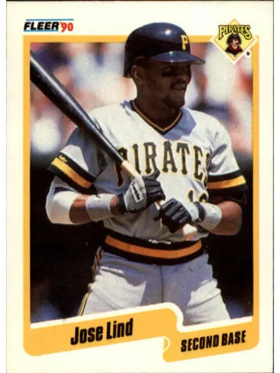 1990 Jose Lind Fleer Baseball Card #474