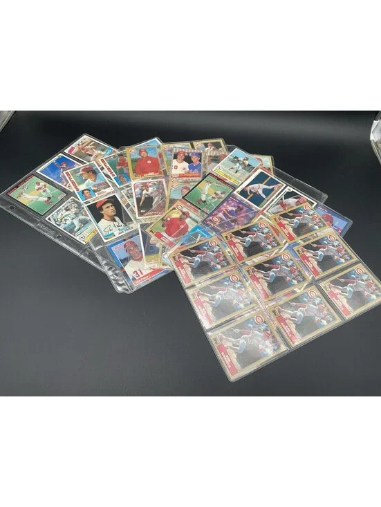 MLB Cincinnati Reds Mixed Lot of 60 Different Vintage Trading Cards - 1979-1992