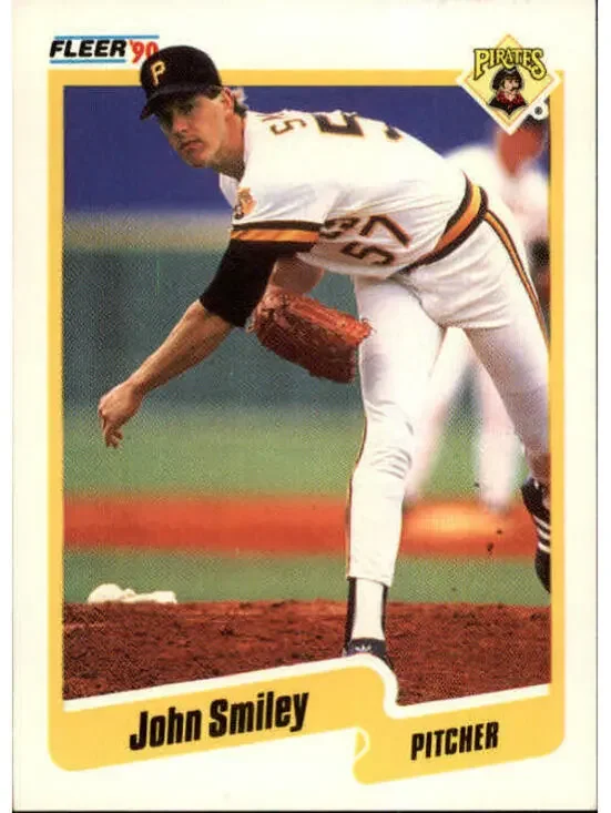 1990 John Smiley Fleer Baseball Card #480