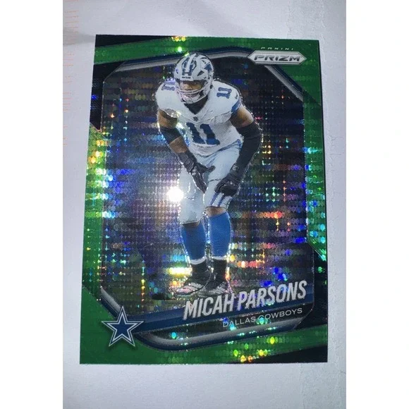 MICAH PARSONS 2025 PANINI PRIZM FOOTBALL Neon GREEN Pulsar COWBOYs