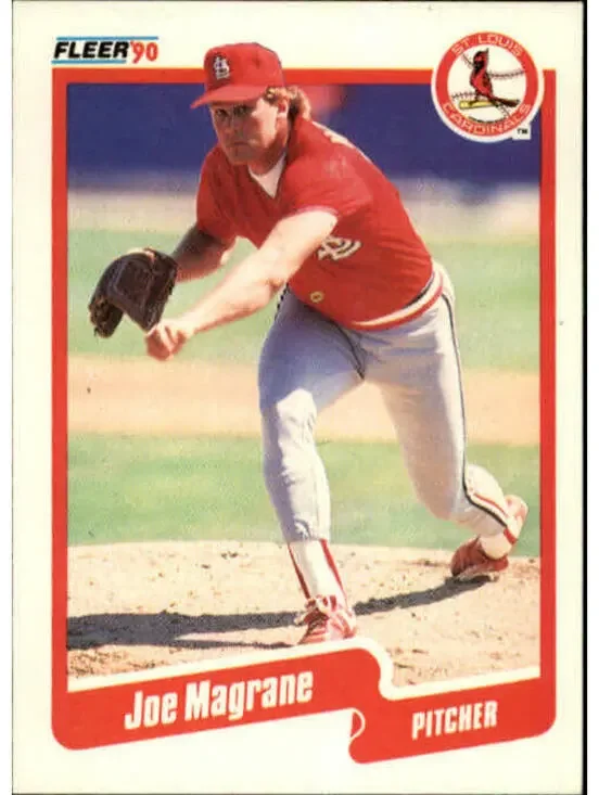 1990 Joe Magrane Fleer Baseball Card #252