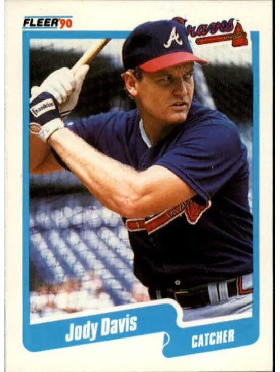 1990 Jody Davis Fleer Baseball Card #579