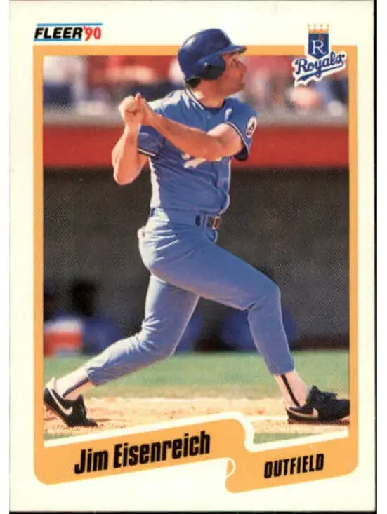 1990 Jim Eisenreich Fleer Baseball Card #106