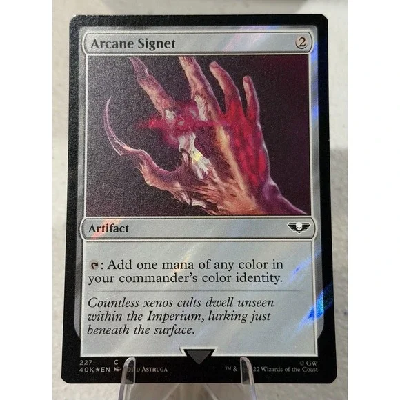 MTG Arcane Signet (227) Surge Foil Warhammer 40k Magic