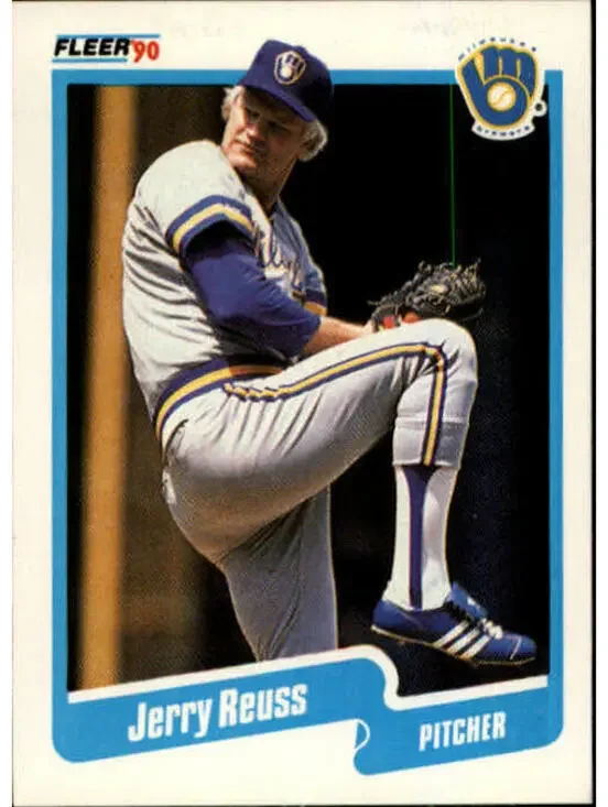 1990 Jerry Reuss Fleer Baseball Card #335