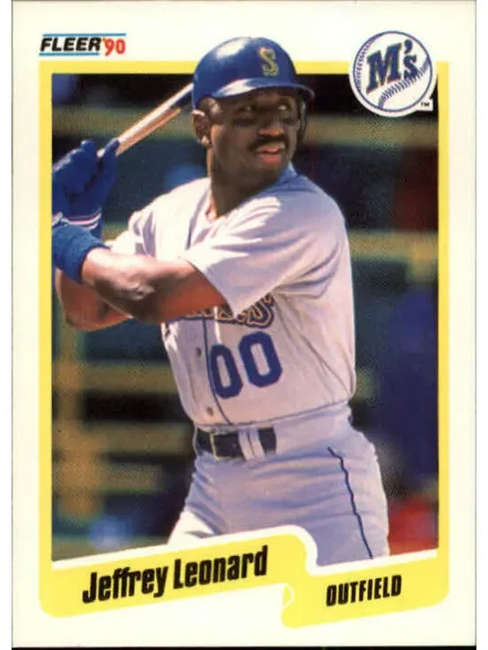 1990 Jeffrey Leonard Fleer Baseball Card #519