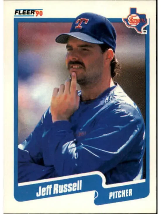 1990 Jeff Russell Fleer Baseball Card #312